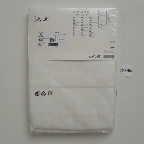 IKEA MATILDA Sheer curtains, 1 pair, white 55x98 " - Picture 8 of 13